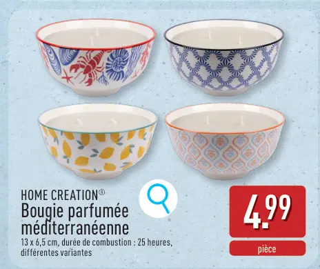 Offre: Bougie parfumée méditerranéenne