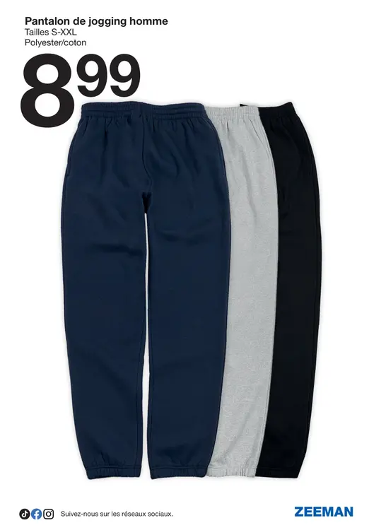 Offre: Pantalon de jogging homme