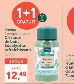 Offre: Cristaux de bain Eucalyptus rafraîchissant