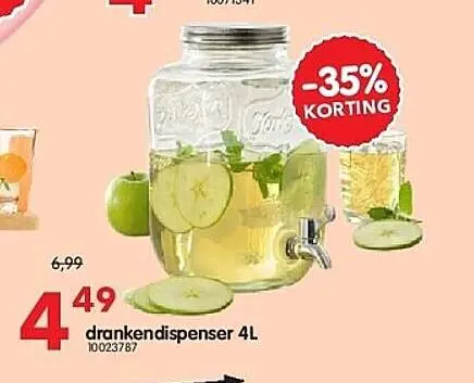 Promotie: drankendispenser