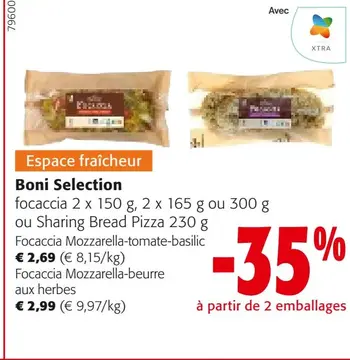 Offre: Boni Selection focaccia