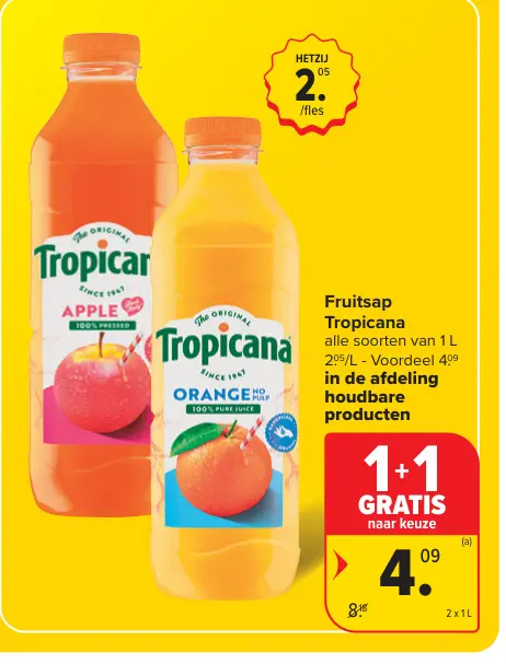 Promotie: Fruitsap