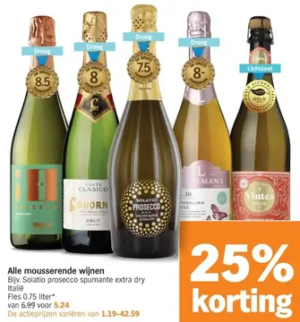 Aanbieding: Alle mousserende wijnen