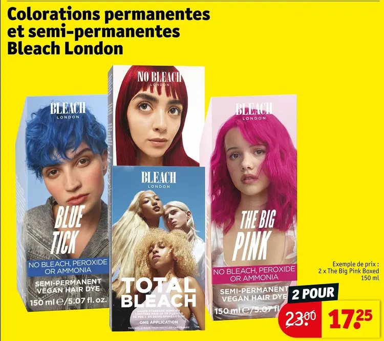 Offre: Colorations permanentes et semi-permanentes