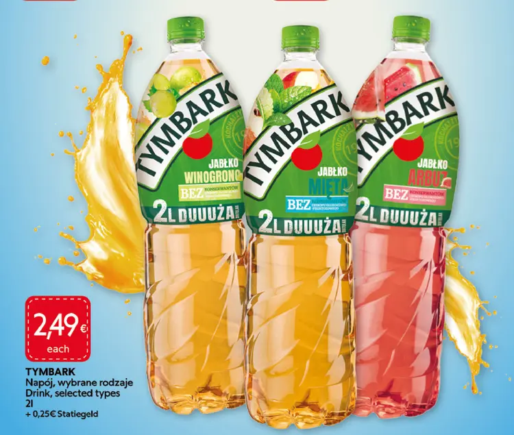 Aanbieding: Napój, wybrane rodzaje