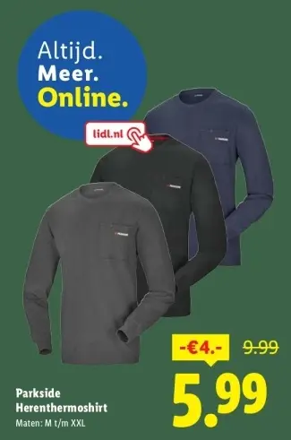 Aanbieding: Herenthermoshirt