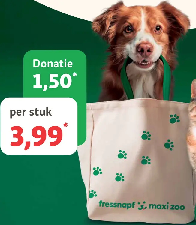 Aanbieding: Fressnapf & Maxi Zoo Exclusieve tas