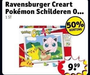 Aanbieding: Creart Pokémon Schilderen op nummer