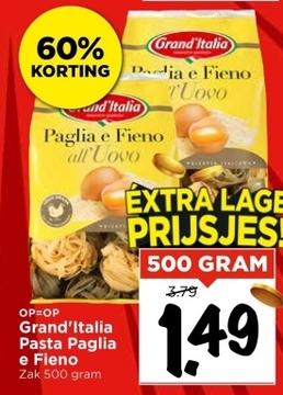 Aanbieding: Grand'Italia Pasta Paglia e Fieno