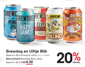 Aanbieding: Brewdog en Uiltje Blik