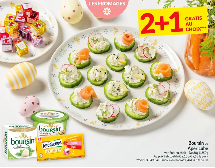 Offre: Boursin ou Apéricube