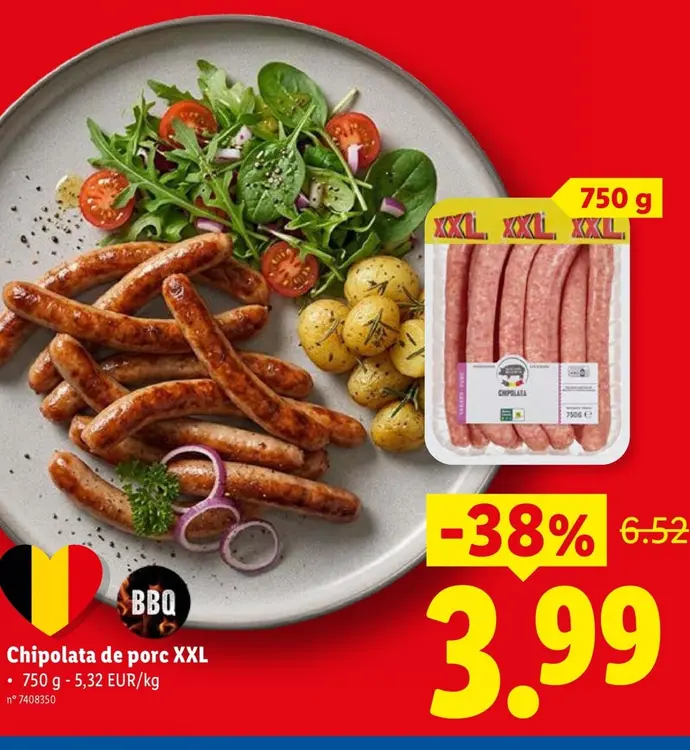 Offre: Chipolata de porc XXL