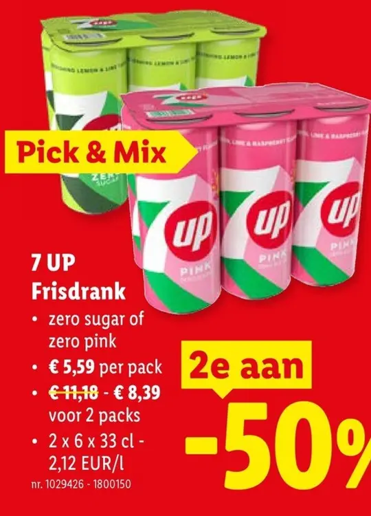 Promotie: 7 UP Frisdrank