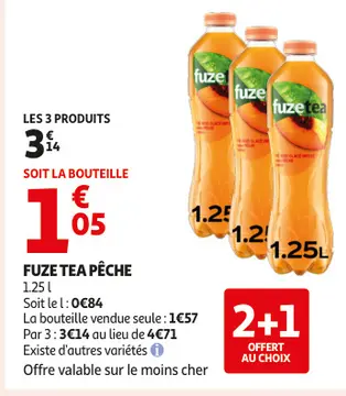 Aanbieding: Fuze tea pêche