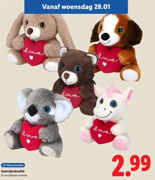 Aanbieding: Valentijnsknuffel