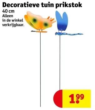 Aanbieding: Decoratieve tuin prikstok