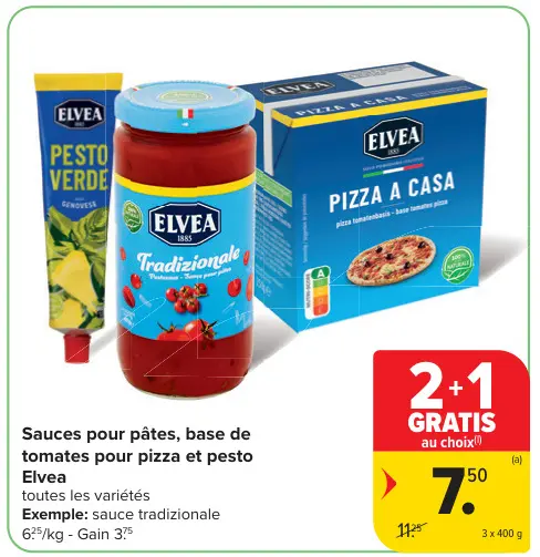 Offre: Sauces pour pâtes, base de tomates pour pizza et pesto