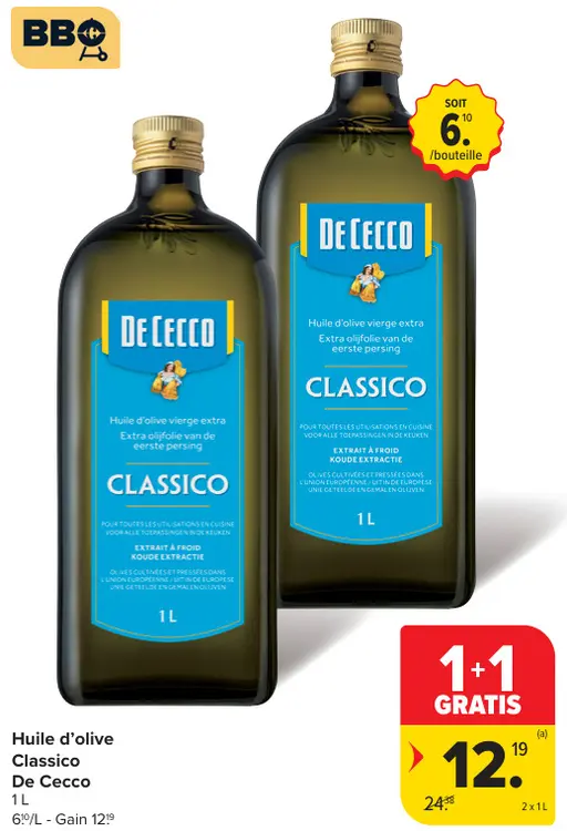 Offre: Huile d'olive Classico