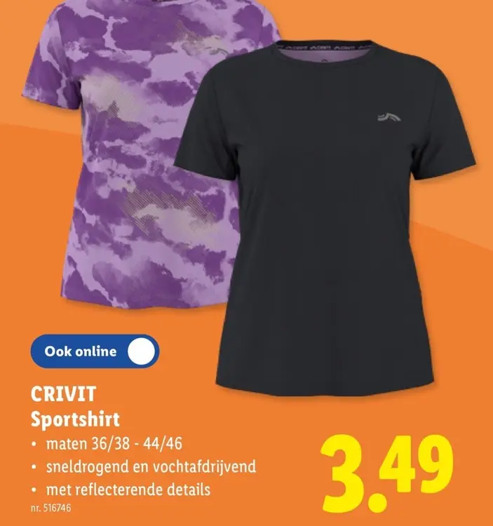 Promotie: Sportshirt