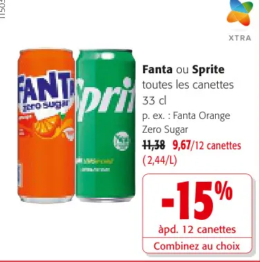Offre: Fanta ou Sprite