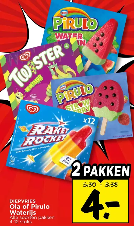 Aanbieding: Ola of Pirulo Waterijs
