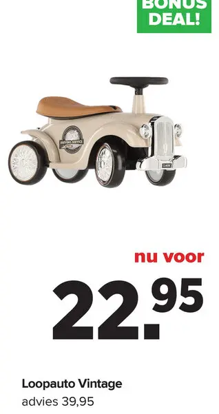 Promotie: Loopauto Vintage