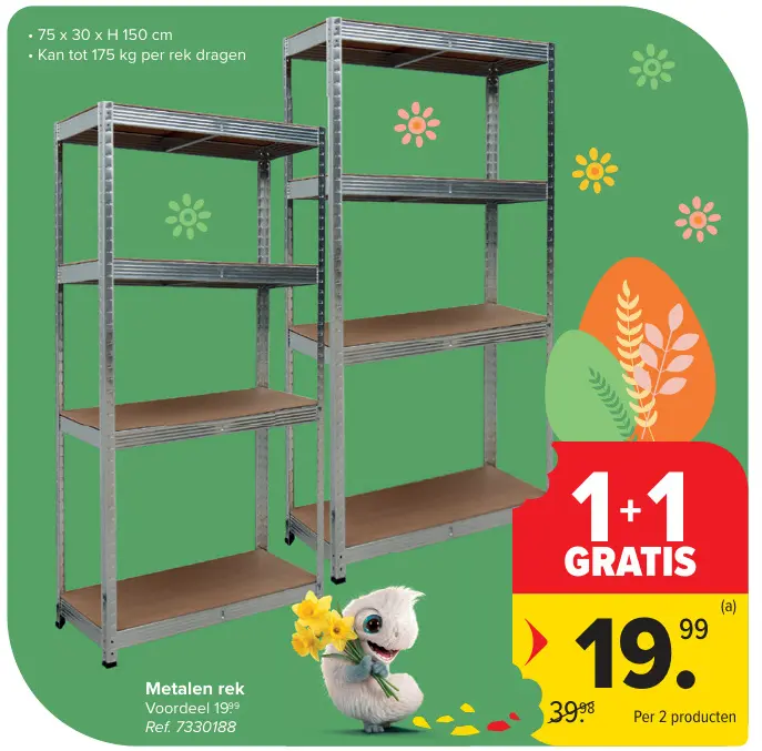 Promotie: Metalen rek