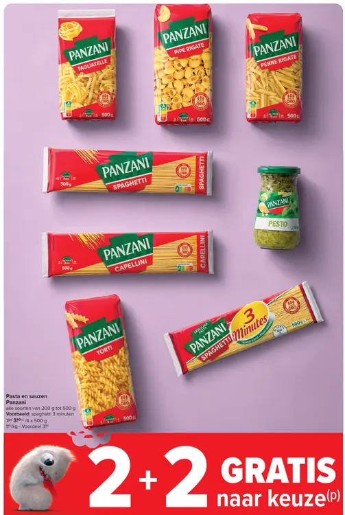 Promotie: Pasta en sauzen