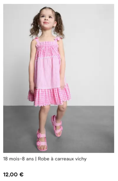 Offre: Robe à carreaux vichy