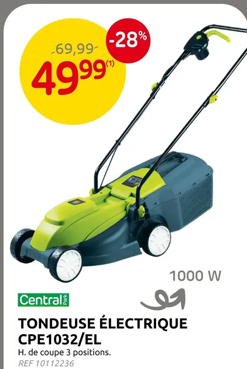 Offre: Tondeuse électrique cpe1032/el