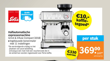 Aanbieding: Solis Grind & Infuse Compact (Type 1018)