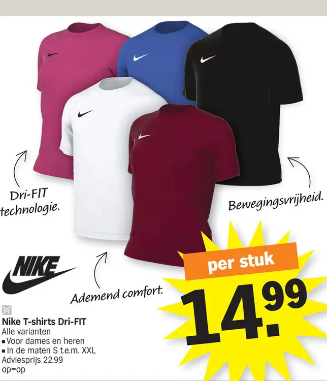 Promotie: Nike T-shirts Dri-FIT