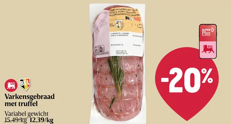 Promotie: Varkensgebraad met truffel