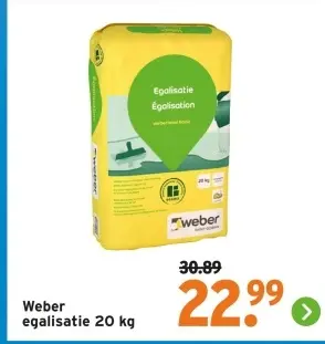 Aanbieding: Weber egalisatie
