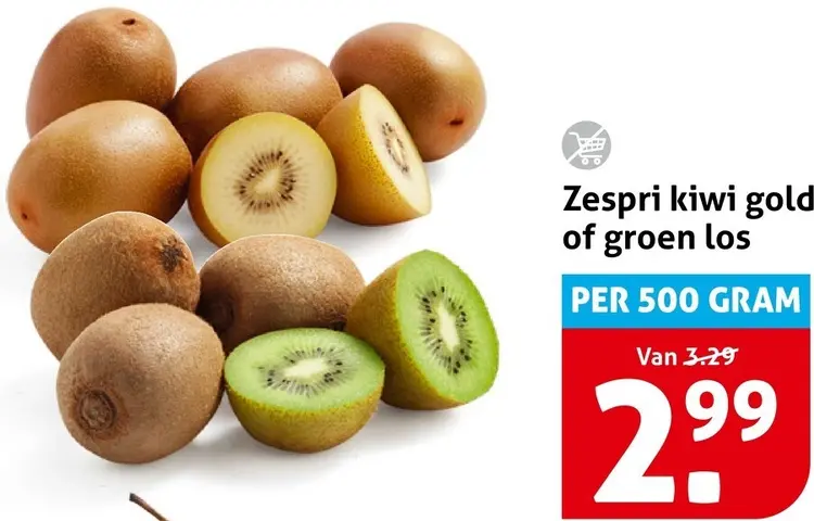 Aanbieding: Kiwi gold of groen