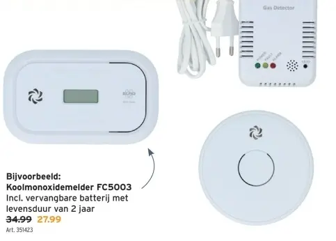 Promotie: Koolmonoxidemelder FC5003