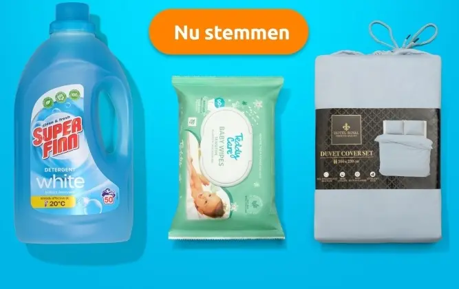 Promotie: Detergent, Baby Wipes, Duvet Cover Set