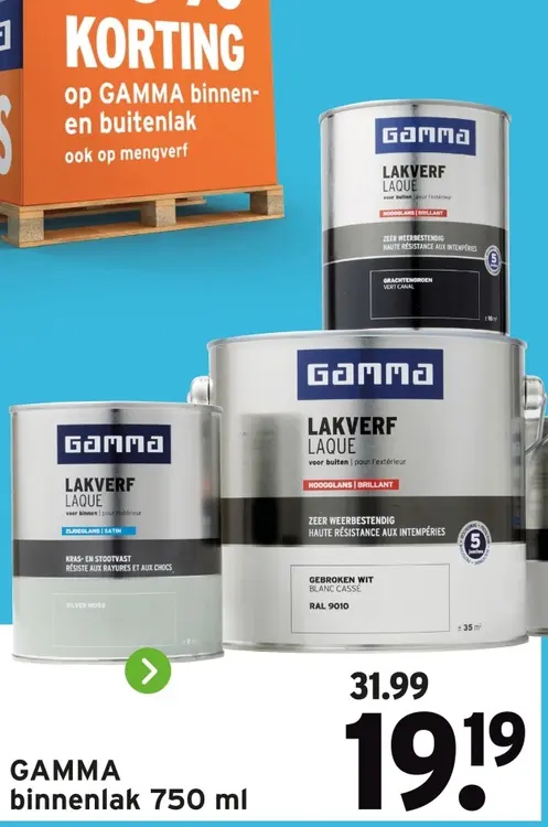 Aanbieding: binnenlak 750 ml