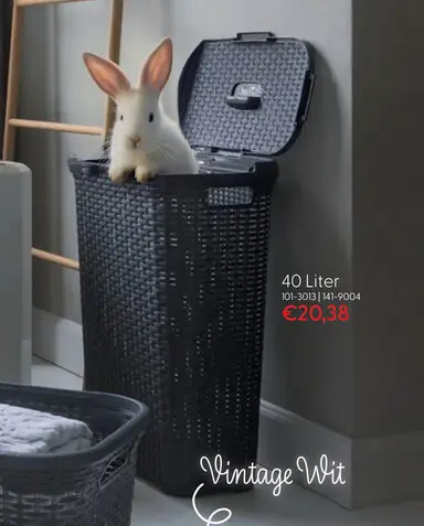 Aanbieding: wasmand 40 liter