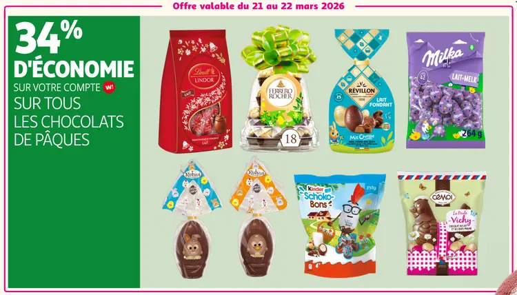 Promotie: Chocolats de Pâques
