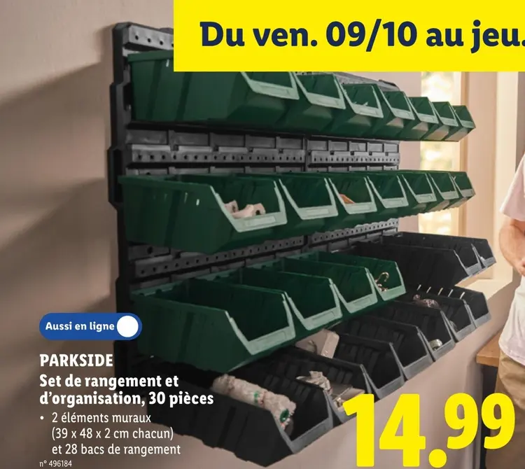 Offre: Set de rangement et d’organisation