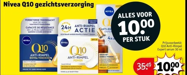 Aanbieding: Nivea Q10 gezichtsverzorging