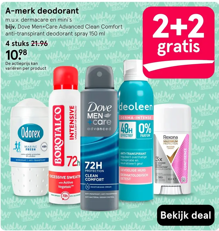 Aanbieding: A-merk deodorant