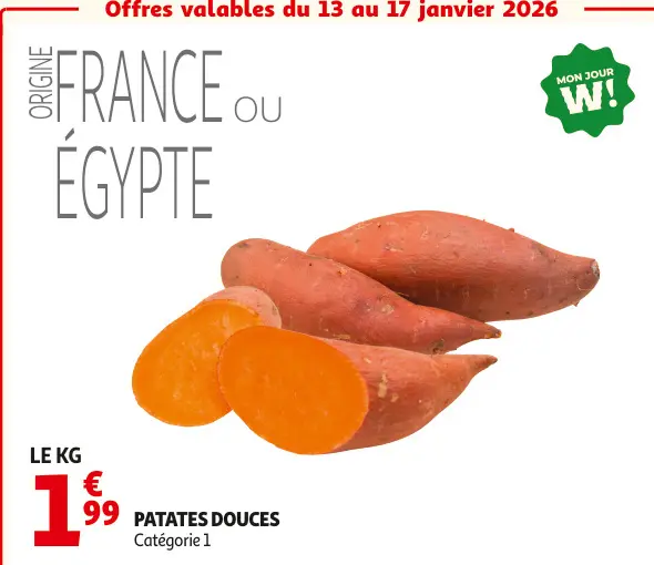 Offre: Patates douces