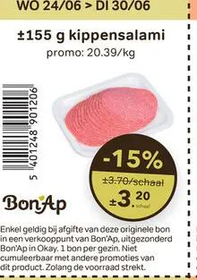 Promotie: kippensalami