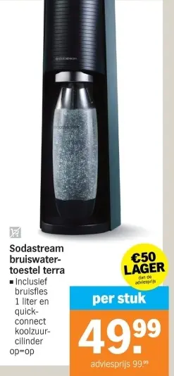 Aanbieding: Bruiswater-toestel terra