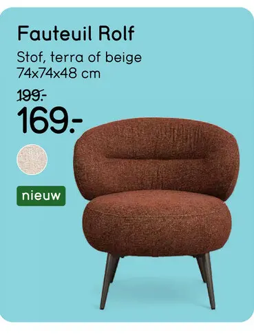 Aanbieding: Fauteuil Rolf