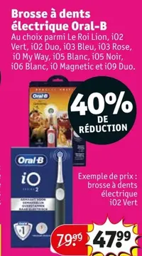 Offre: Brosse à dents électrique Oral-B