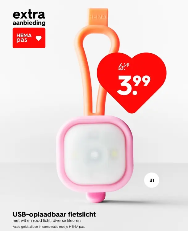 Aanbieding: USB-oplaadbaar fietslicht