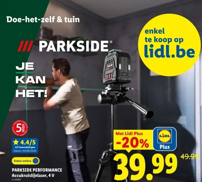 Promotie: Accukruislijnlaser